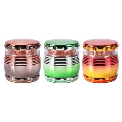 China Eliao New Arrival 70mm Grinder Colorful Plating Plastic Resin Grinder Nice Handcrafted Wholesale Traditional Grinder for sale