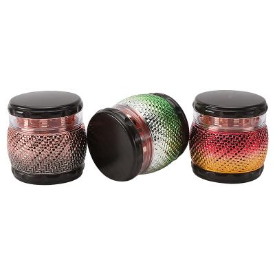 China Adult Erliao Plastic Herb Grinder Art Smoking Accessories Magnetic Herb Grinder Wholesale 4 Layers for sale