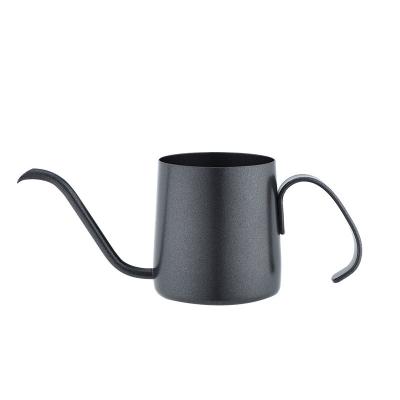 China Sustainable 250ml Gooseneck Pour Over Stainless Steel Drip Coffee Kettle Pot for sale