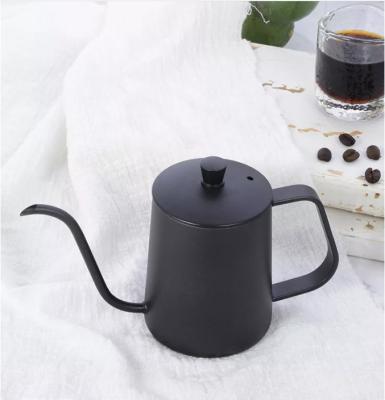 China Sustainable Quality Portable Hand Pour Over Drip Tea Gooseneck Kettle Stainless Steel Manual 350ml Long Over Spout Pour Over Coffee Kettle for sale