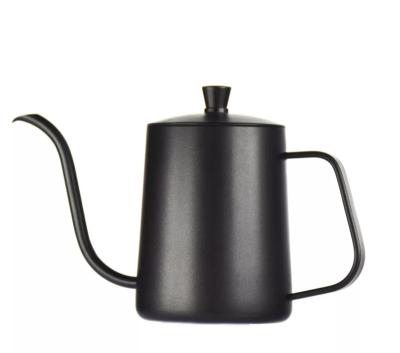 China Gooseneck 350/600ml Spout Coffee Stainable Drip Kettle Stainless Steel Spill Over Kettle With Stainless Steel Handle Coffee Marker for sale