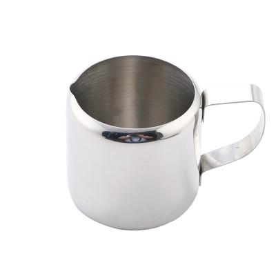 China Sustainable 5oz/150ml Metal Coffee Espresso Milk Frothing Pitcher Stainless Steel Milk Jug for sale