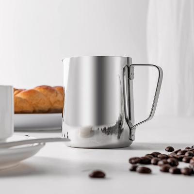 China 600ml Viable Stainless Latte Maker Arabian Pointed Spout Foaming Steaming Coffee Jug Milk Pitcher for sale