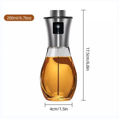 China Sustainable Support Custom Design Kitchen Accessories Stainless Steel 200ml Kitchen Tool Oil Sprayer for sale