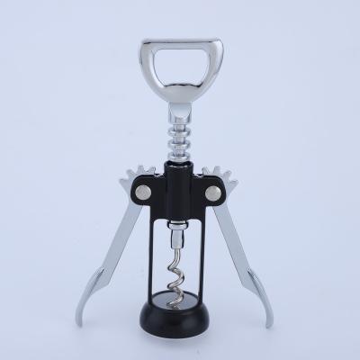 China Hot Selling Viable Metal Wine Openers Zinc Alloy Bottle Opener Wing Corkscrew for sale