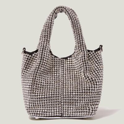 China Wholesale Luxury Party High Quality Manufacturer Women Handbags Best Selling Big Rhinestone Rhinestone Glitter Bling Female Sexy Bag for sale