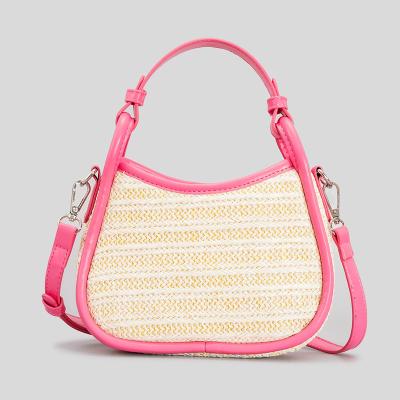 China 2022 High Quality Bolsa Bag Straw Female Bags Y2K Handbags Pink Bali Hot Sale Women's Beach Fashion Factory Direct Sales Summer Bag for sale