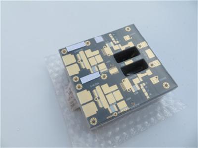 Cina Circuito PCB con maschera per saldatura nera ad alta frequenza DK2.65 F4B PTFE basato su 1,6 mm in vendita