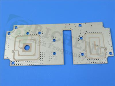 China tablero echado a un lado doble del PWB de 10mil TC350 Rogers para los combinadores de la microonda en venta