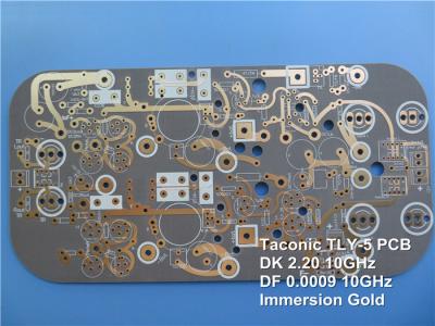 Китай 4 слоя таконический TLY-5 PTFE стеклянный матовый черный RF PCB DK 2.2 продается