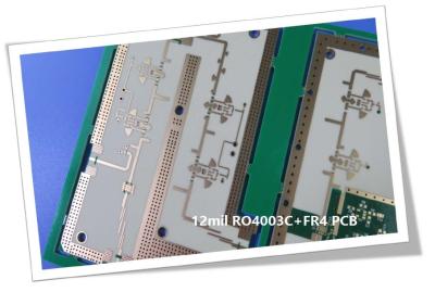 Κίνα Υβριδικά PCB 1.4mm RO4003C και FR4 μέσω τρυπών PCB Ελέγχουσα αντίσταση PCB προς πώληση