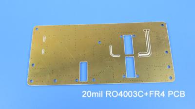 China 4 Schicht hybrides PWB-Brett Bulit auf Rogers 20mil RO4003C und FR-4 zu verkaufen