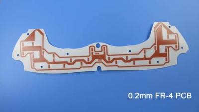 中国 表示バックライトのためのOSPの白いはんだのマスク0.2mm FR-4 PCB板が付いている単層のプリント基板 販売のため