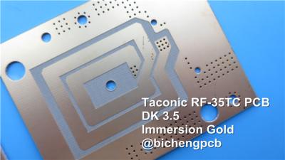 Cina Il doppio ha parteggiato bordo ceramico Taconic del PWB del PWB 10mil RF-35TC 0.254mm per i filtri e gli accoppiatori in vendita