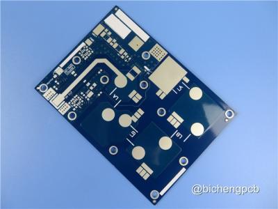 Chine Panneau de carte PCB de l'argent 30mil rf de l'immersion RF-45 avec le revêtement bleu de soudure à vendre