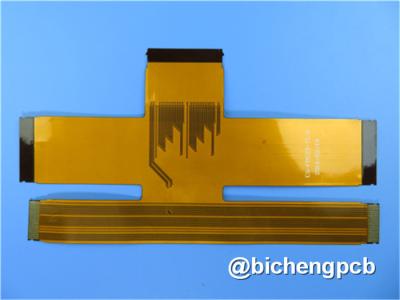 China PWB flexible del doble capa empleado el Polyimide con oro de la inmersión y el refuerzo del pi en venta