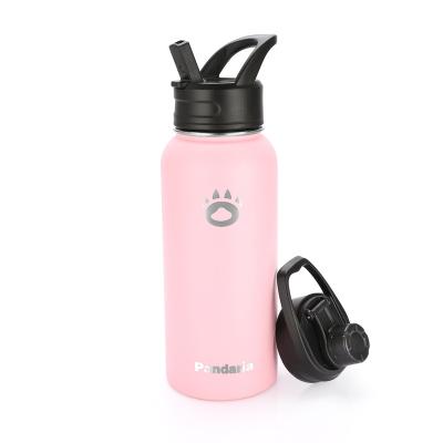 China 2022 New SS304 Sustainable Designed Double Wall Canteen 32oz Sports Vacuum Insulated Water Bottle For Hot And Cold Beverages With Lid for sale