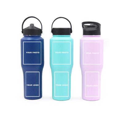 China New Sustainable Designed Large 32oz Canteen Stainless Steel Water Jug Insulated Water Bottle With Custom Colors And Logo for sale