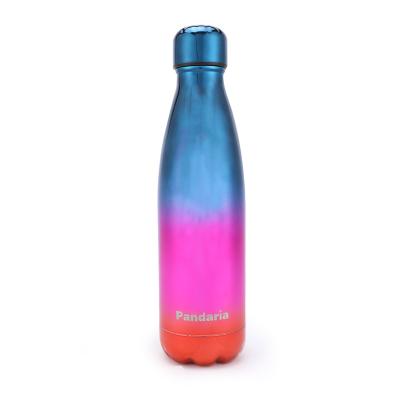 China PORTABLE wholesale double wall stainless steel metal cold thermal insulated cola shape sport drinking water bottles with custom logo for sale