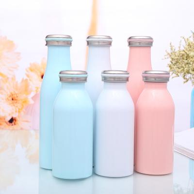 China 18/8 Stainless Steel Vacuum Flask Wholesale Portable Portable Thermal Milk Bottle For Kids 12oz Insulated Water Bottle for sale