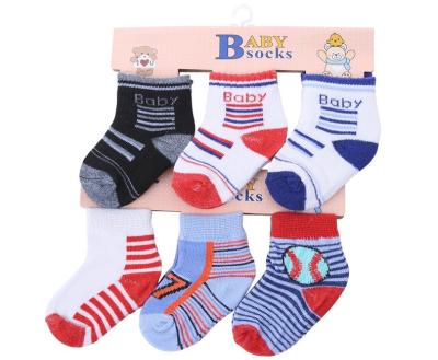 China Popular Breathable Baby Socks Gift Set Fancy Cotton 3 Pairs Baby Bumps Newborn Cartoon Socks for sale