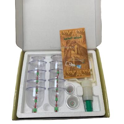 China Body Sets Medical Body Massager Hijama Butt Therapy Vacuum Set Chinese Sale OEM Box Cupping Cup Transparent Color 24 for sale