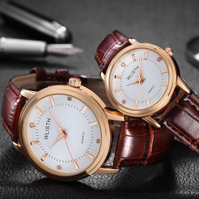 China Water Resistant Stainless Steel Leather Belt Lady Casual Quartz Watch Fashion Black Business OEM Custom Men Quartz Watch multi color belt for sale