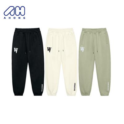 China High Quality Men's Custom Sweatpants Fitness Sports Plush Skin Pants Warm Breathable Drawstring Friendly Elastic Jogger 350g for sale