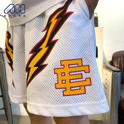 China QUICK DRY EE Custom Fashion Shorts Fitness Basketball To Wear Breathable Summer Loose Plus Grab Mesh Shorts Men for sale