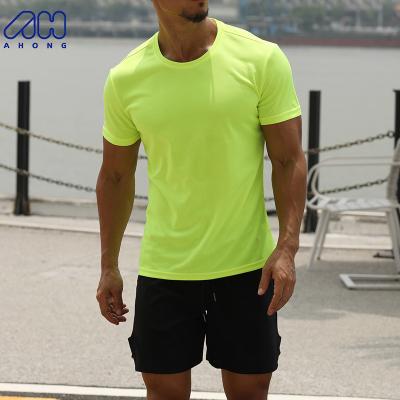 China Breathable Casual T-shirt And Shorts Sweatsuits Set Two Piece Design Men Sportswear Gym Fitness Wear Solid Breathable Tracksuits for sale