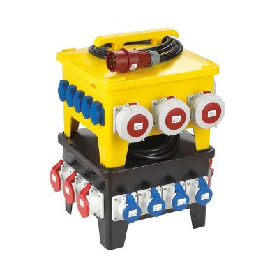 China Yellow ABS+PC Karwoll Socket Box Waterproof Portable OEM Overhaul Box Industrial Tool Electrical Socket for sale