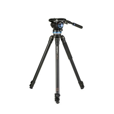 China Free Shipping PORTABLE Video Recording Tripod Stand Up Aluminum Single Tube Camera Tripod With 75Mm Half Ball Adapter for sale