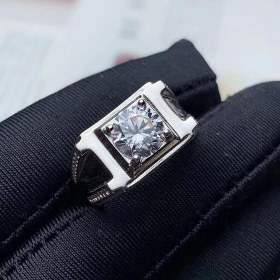 China Mens 2 Carat Wholesale High Quality Exclusive Adjustable Moissanite Ring CLASSIC for sale