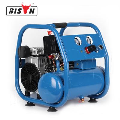 China Bison China 1.5Hp Oilless Air Compressor Oilless Exchange 6L Air Compressor Oil Less Piston for sale