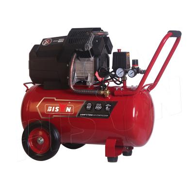 China OIL-LESS Bison Chinese Taizhou 8 Bar Silent Piston Oilless Air Compressor Oil Free Price 8 220v 50l for sale