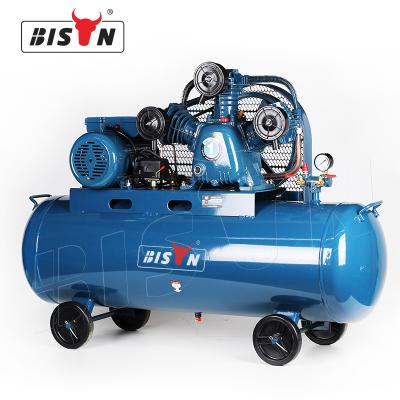 China Bison China Manufacture Lubricated Air Compressor 4Hp 8 Bar Piston 115Psi 4 Hp Air Compressor 150 Liter Belt Driven 3Kw for sale