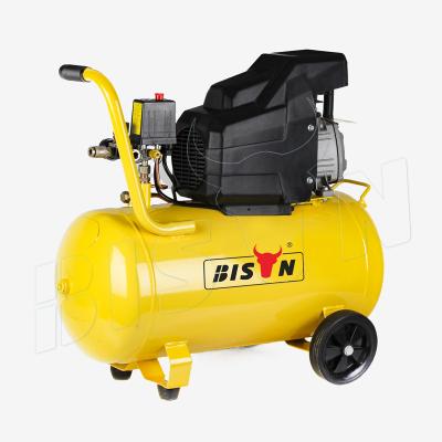 China Bison China 230V Compressor Lubricated 2Hp 8 Bar Direct Driven Air Compressor Portable For Home Use for sale