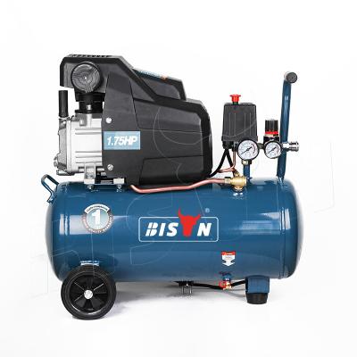 China Bison China 230v Direct Driven Type Air Lubricated 24 Liter Portable Air Compressor Direct Driven for sale