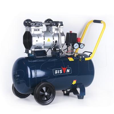 China Bison Oil Free 50 L Silent Compressor Oilless 230V 1.5Kw Piston Compressor AC 230V 2Hp for sale