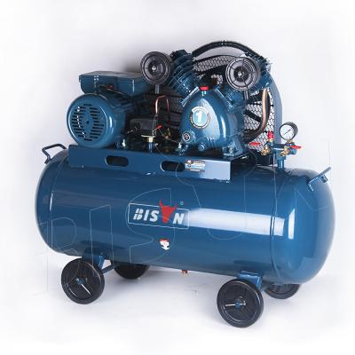 China Bison China 2.2Kw Lubricated Belt Driven Compressor 230V 8Bar Piston Air Compressor for sale