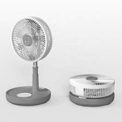 China Metal vintage hotel maker folding table desk rechargeable fan modern simple wireless portable top small stand for sale