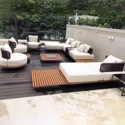 China Eco-Friendly Outdoor All Weather Outdoor Garden Rattan Furniture Rattan Garden Arrangement Furniture 3 Sofa 2 1 1 for sale