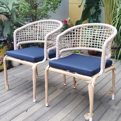 China Eco-friendly Leisure Aluminum Chair Furniture Outdoor Backyard Garden Rattan Chairs Sets for sale