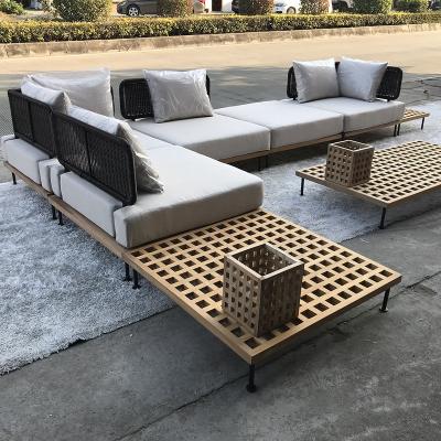 China Foshan eco-friendly ready to ship high quality modern outdoor furniture very strong modern wood lounge rattan patio patio furniture for sale