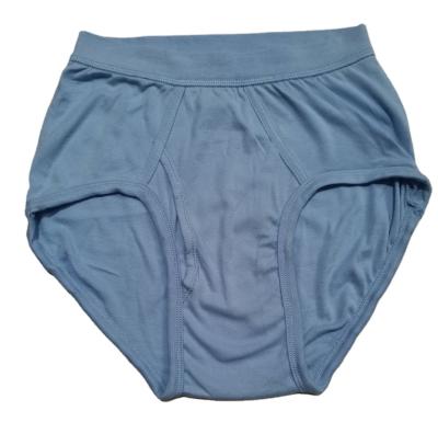 China Light Blue Antibacterial Mens Pure Cotton Comfortable Underwear Briefs And Boxers Munafie for sale