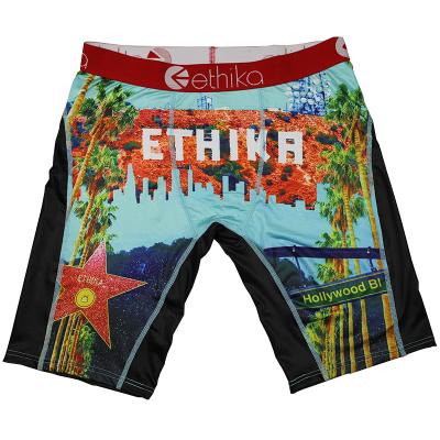 China Casual Comfortable Breathable Antibacterial Men Customize Printing Boxers Brief Underwear Brief for sale