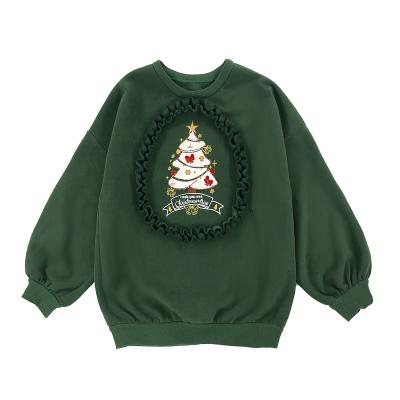 China Anti-Wrinkle Women Christmas New Year Holiday Theme Shear Thermal Soft Comfortable Casual Cute Sweatshirts for sale