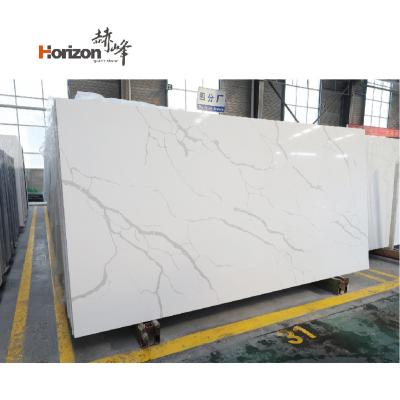 China New quartz slab stone countertops quartz slab calacatta white quartz countertops wholesale artificial stone durable calacatta material for sale