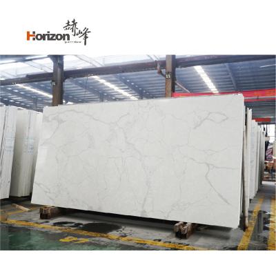 China 2023 White Artificial Crystal Countertop Stone Factory Price Calacatta Quartz Stone White Artificial Quartz Stone Slab For Kitchen Countertops for sale