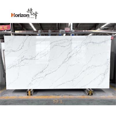 China Durable high quality artificial white quartzite price white quartz slab 6mm calacatta stone 2cm slab quartz slabs for sale